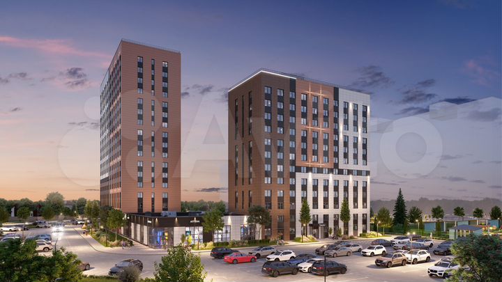 2-к. квартира, 45,6 м², 14/17 эт.