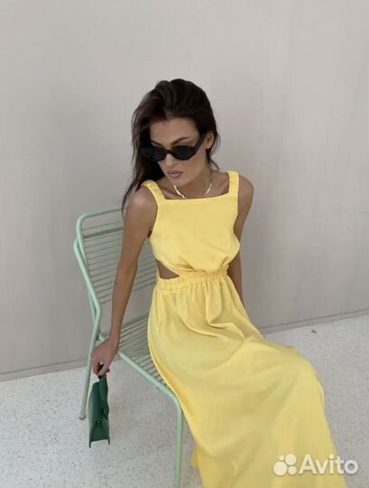 Летнее платье миди