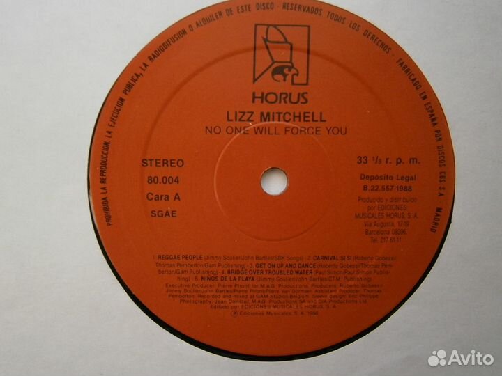 LP LIZ mitchell - NO ONE will force YOU boney m