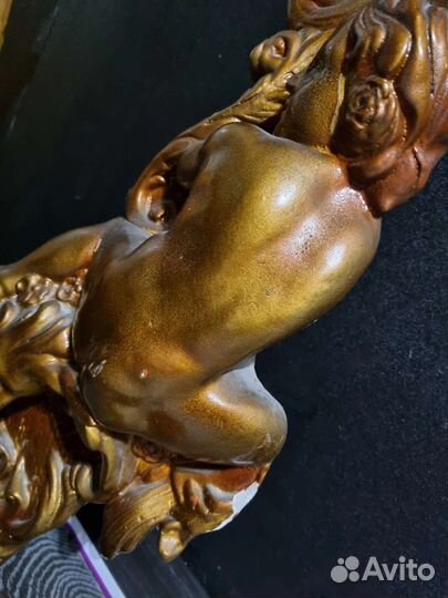 Рама из гипса для зеркала с ангелами