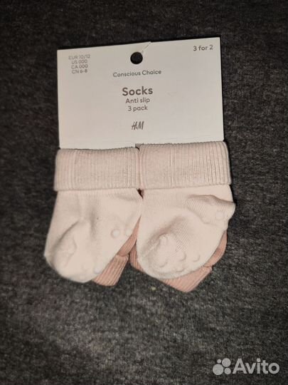 Носочки для новорожденного hm 10/12 для девочки