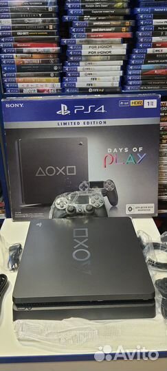 PS4 Slim Days of Play Limited Edition. Новая. 1 Тб