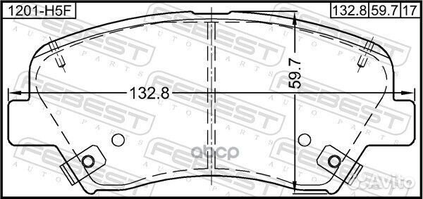Колодки тормозные передние комплект hyundai CRE