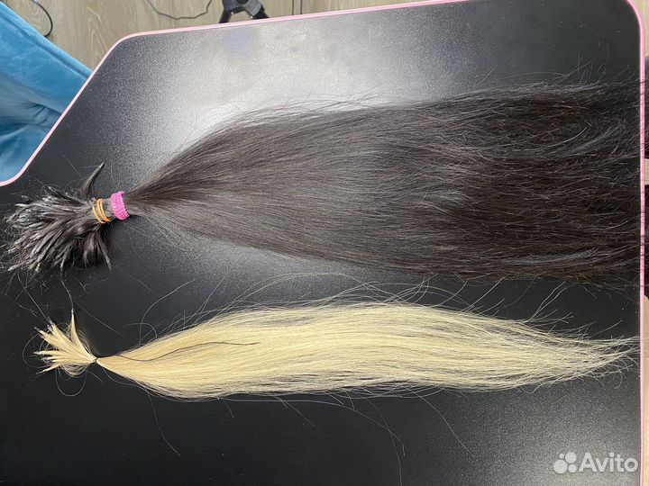 Волосы для наращивания 60 см бу натуральные