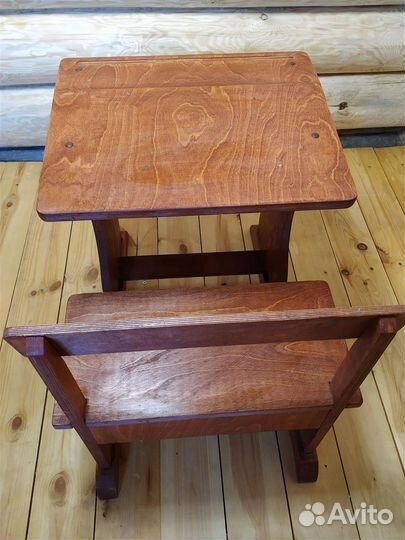 Детская парта ручная работа по принципу парт СССР