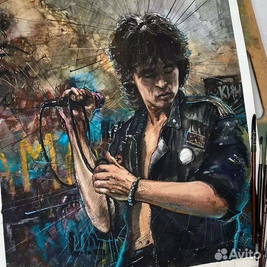 Хой Цой Летов постеры авторские