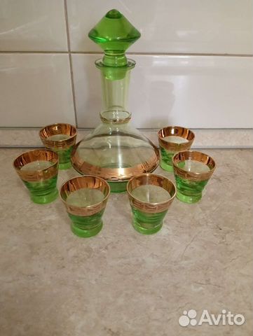 Набор графин и рюмки Чехословакия и СССР