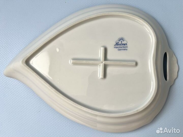 Икорница блюдо Lindner фарфор Германия винтаж
