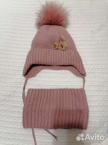 Комплект шапка, шарф