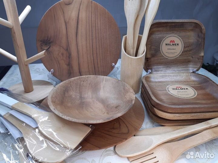 Посуда и принадлежности для кухни из дерева