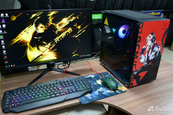 Asus rx 570 Игровой Компьютер 8 ядер +16 озу