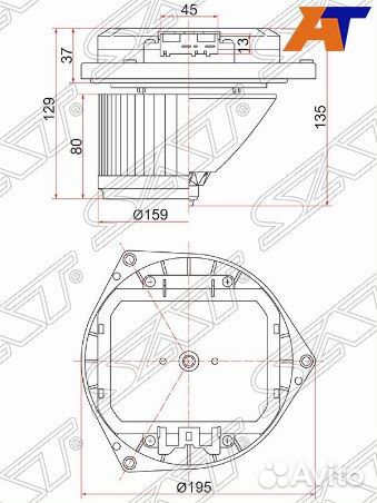 Мотор отопителя салона infiniti, nissan