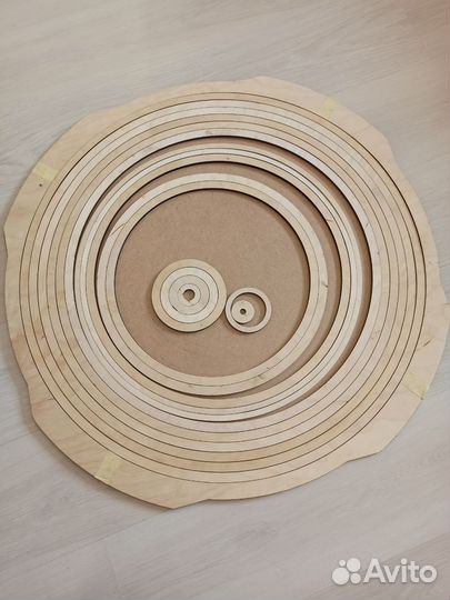 Круги, основа, кольца из фанеры