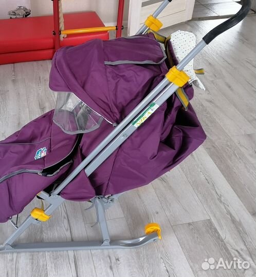 Новые детские санки коляска Ника