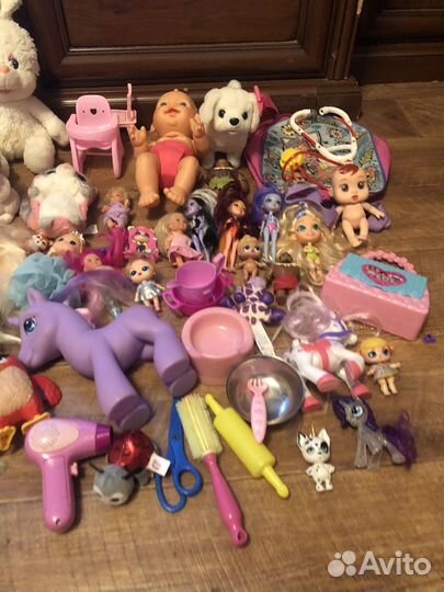 Игрушки пакетом для девочки