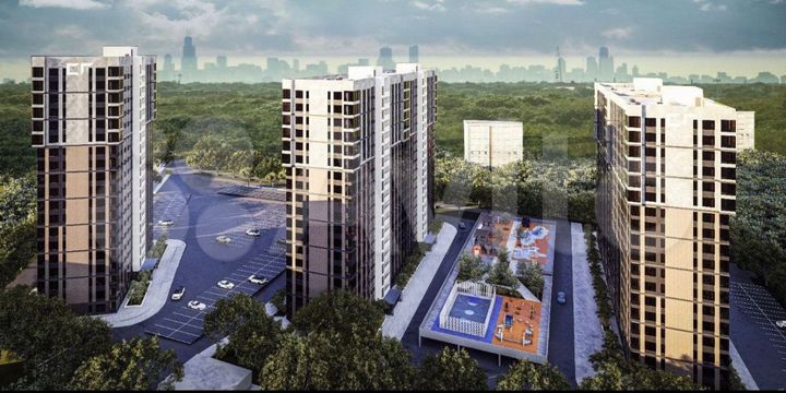 3-к. квартира, 85,7 м², 9/19 эт.