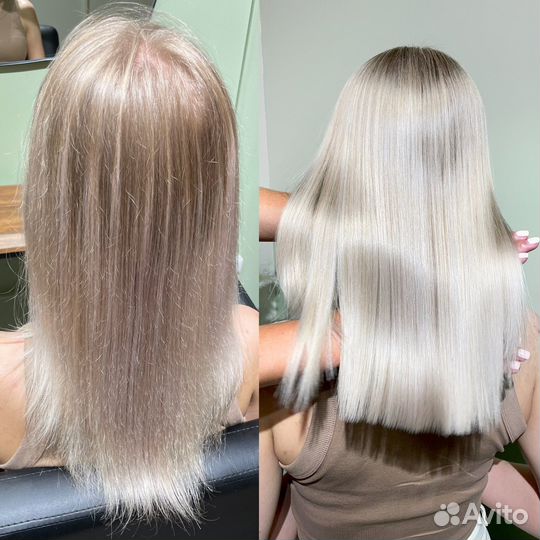 Кератиновое выпрямление волос