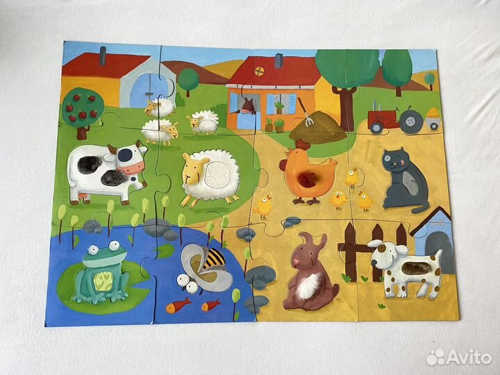 Тактильные макси пазлы пакетом