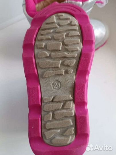 Ботинки зимние для девочки 24 размер