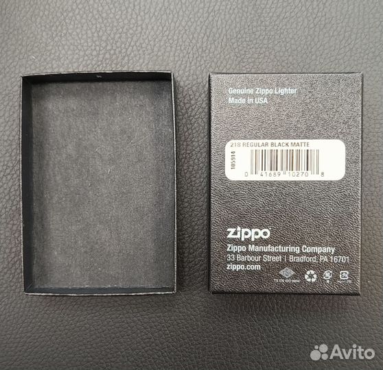 Оригинальная коробка zippo