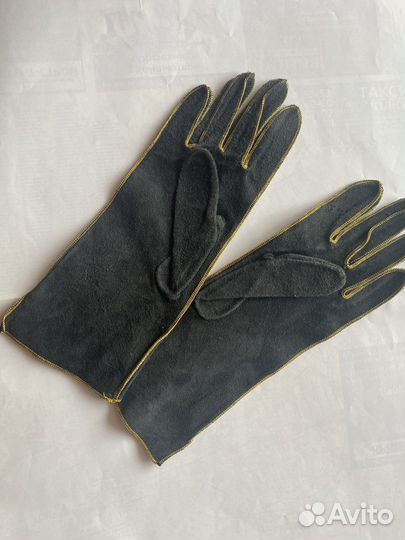 Перчатки кожа замша натуральная