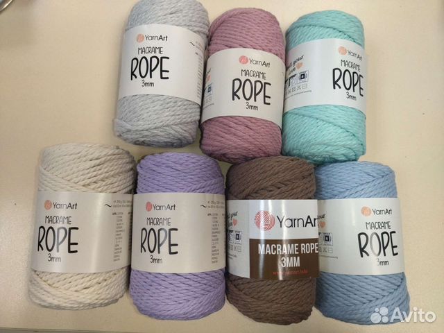 Шнур хлопковый для макраме