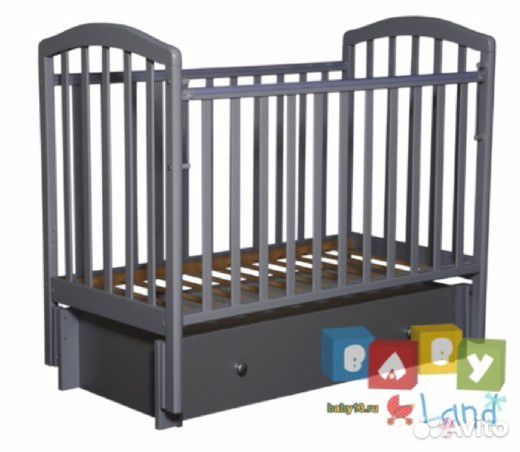 Кроватка Алита-4/6, маятник универсальный, с ящ