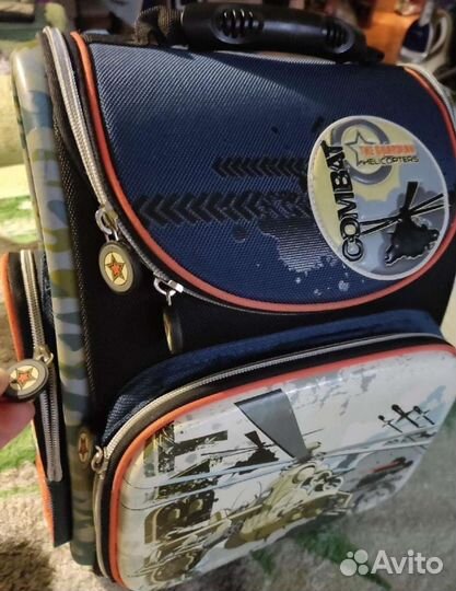 Ранец школьный1-5 класс с усиленным нат кожей дном