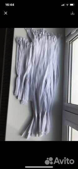 Молния потайная белая 40 см