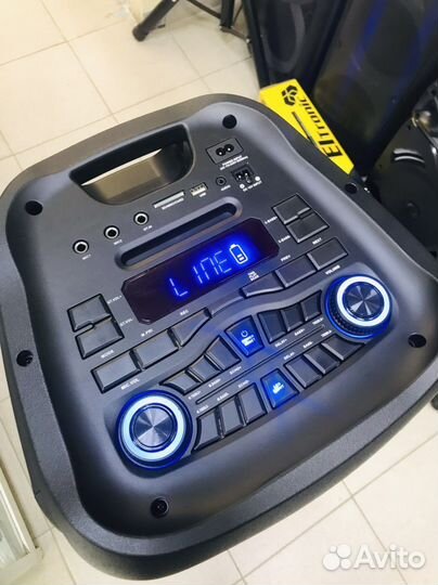 Большая караоке колонка 120вт Blueooth \usb \fm