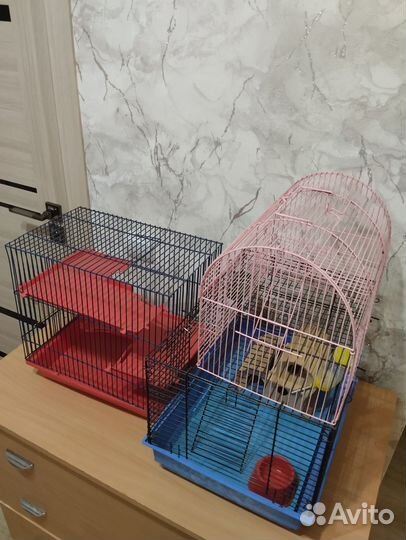 Две клетки для грызунов бу