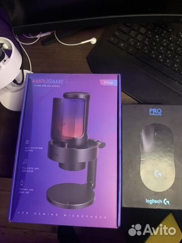 Logitech g pro, fifine a8 купить в Мурино | Электроника | Авито