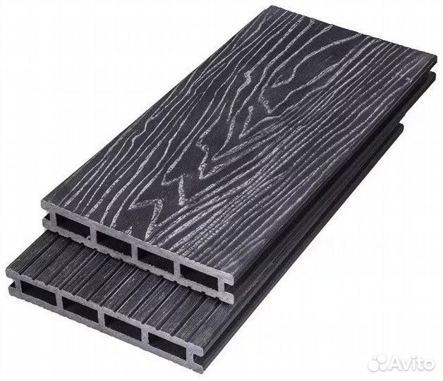 Террасная Доска дпк Altay Decking 150х24 мм Графит