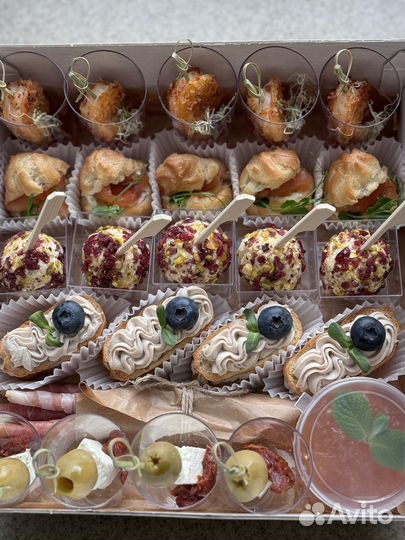 Гастробоксы закуски фуршеты