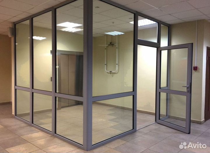 Противопожарные алюминиевые перегородки