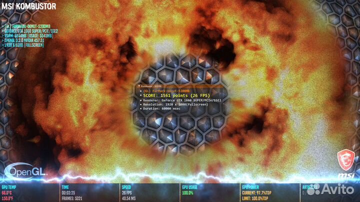 Видеокарта MSI GTX 1660 Super 6gb + гарантия