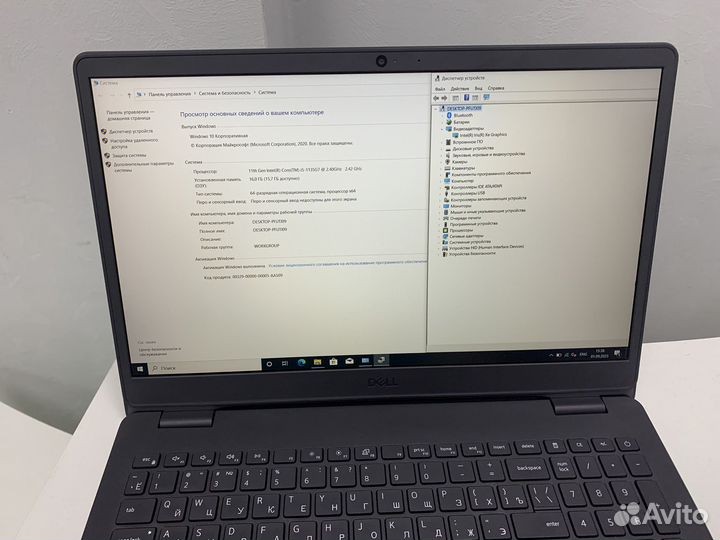 Ноутбук Dell vostro 15 / i5 / 16RAM / iris XE