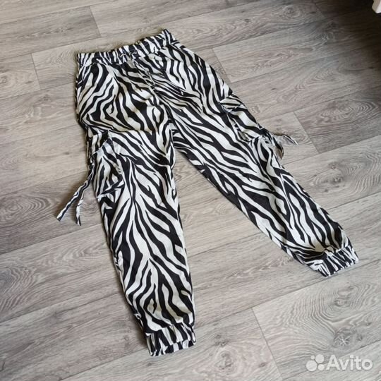 Брюки зебра летние