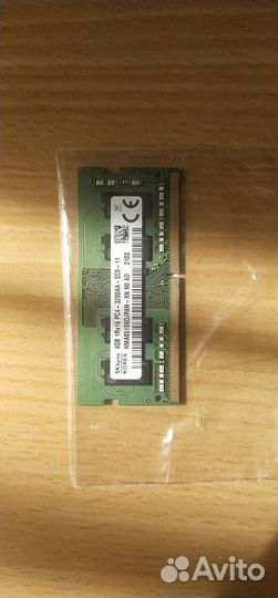 Оперативная память для ноутбука ddr4 4gb