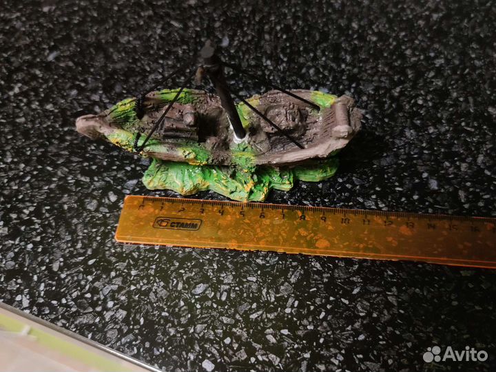 Декорации для аквариума корабль