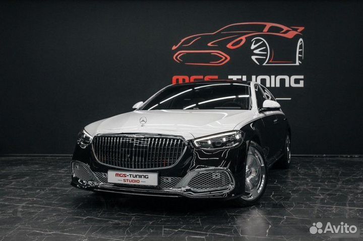Передний бампер + решетка Maybach S-class W223 223