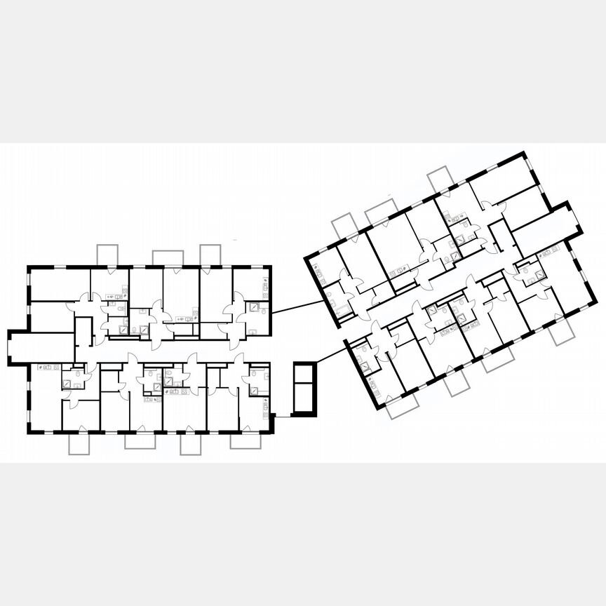 2-к. апартаменты, 57 м², 5/6 эт.
