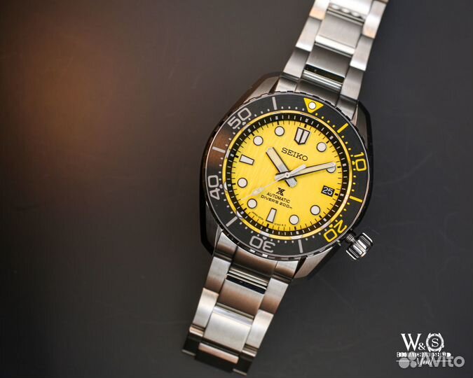 Часы Seiko Marinemaster Bumblebee Mod