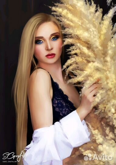 Портрет на холсте по фотографии