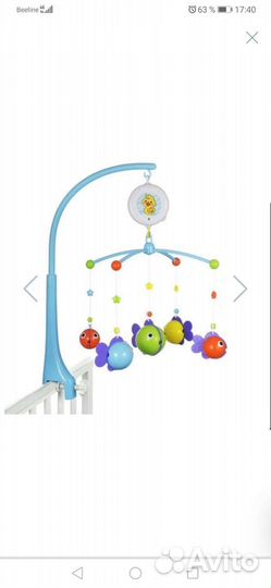 Музыкальный мобиль в кроватку