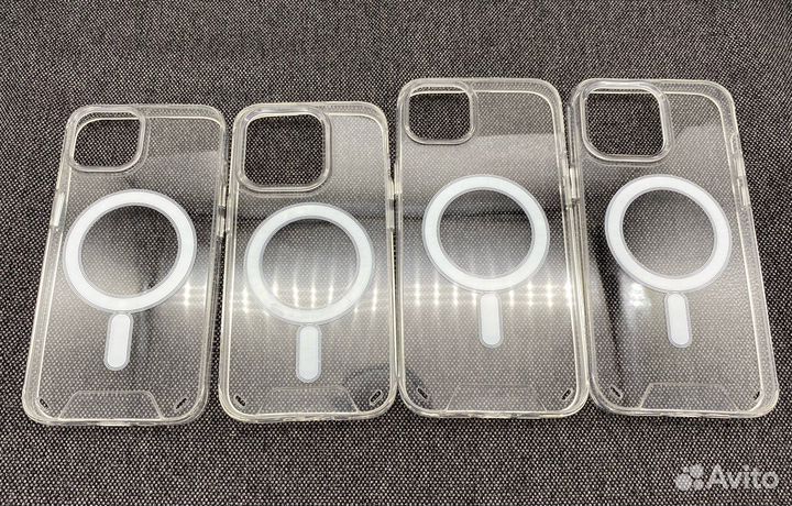 Чехол прозрачный MagSafe iPhone 15/14/13/12