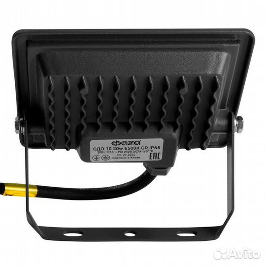 Прожектор светодиодный сдо-10 20Вт 6500К IP65 230В