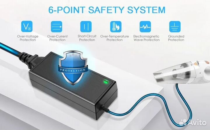 Адаптер 220V в гнездо прикуривателя 12V 15A