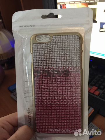 Чехол для айфона 6+ со стразами из южной кореи