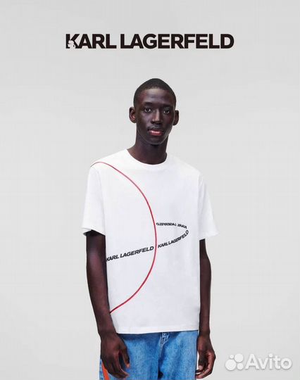 S-XL Новая футболка karl lagerfeld оригинал